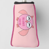 Cute Love Message Owl Golf Putter Hoesje Golfheadcover (Draai 90)