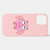 Cute Love Message Owl iPhone Case (Achterkant (horizontaal))