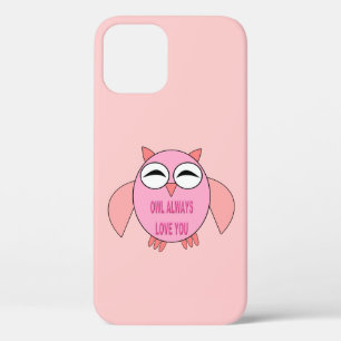 Cute Love Message Owl iPhone Case