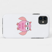 Cute Love Message Owl iPhone Case (Achterkant (horizontaal))