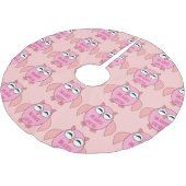 Cute Love Message Owl Tree Skirt Kerstboom Rok (Gekanteld)