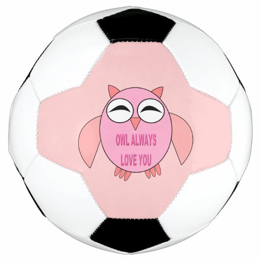 Cute Love Message Owl Voetbal (Voorkant)