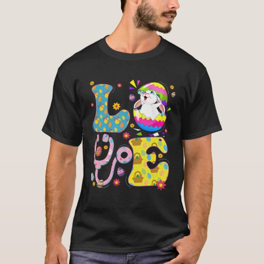 Cute Love Nurse Life Stethoscope Scrub Eggs Easter T-shirt (Voorkant)
