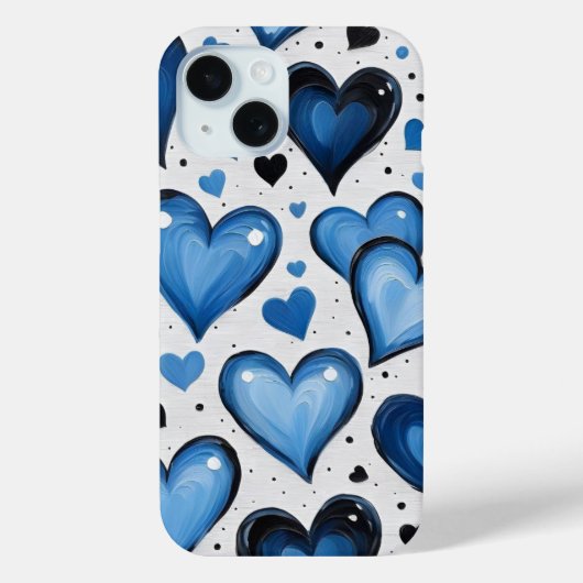 Cute Love Pattern iPhone Hoesje (Achterkant)