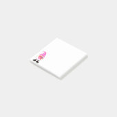 Cute LOVE Pink Heart Valentijn Gnome Post-it® Notes (Schuin)