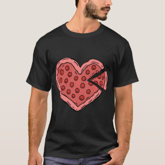 Cute Love Pizza Valentijnsdag T-shirt