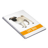Cute Love Pug Puppy Dog-laptop Notitieboek (Rechterzijde)