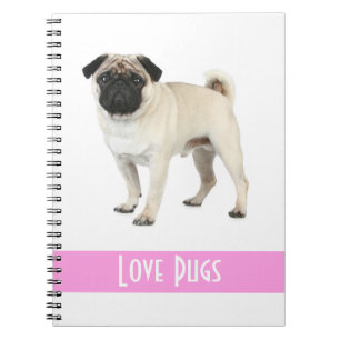 Cute Love Pug Puppy Dog-laptop Notitieboek