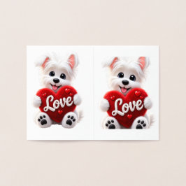 Cute Love Puppy Baby Desig Folie Kaarten