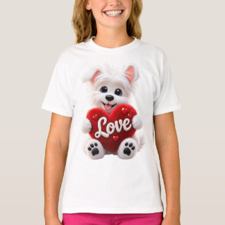 Cute Love Puppy Baby Desig T-shirt