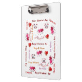 Cute Love Red Hearts Clipboard  Klembord (Links)