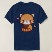 Cute Love Red Panda T-shirt (Design voorkant)
