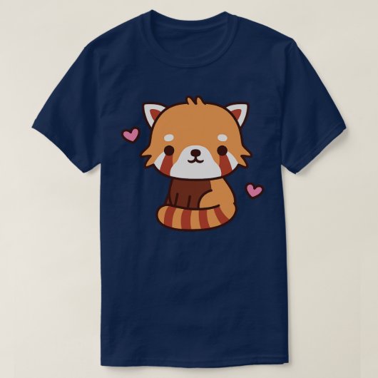 Cute Love Red Panda T-shirt (Design voorkant)
