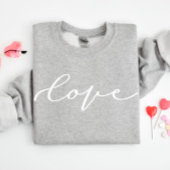 Cute Love Script Valentijn's Day Sweatshirt
