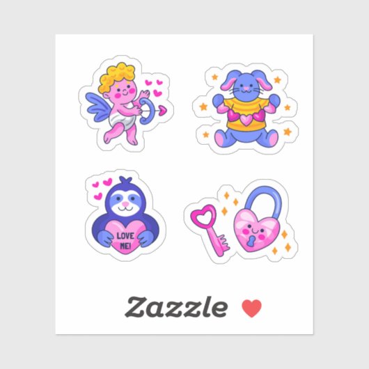 Cute love sticker set (Vel)