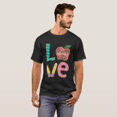 Cute Love Teaching Back to School I love Teachers  T-shirt (Voorkant volledig)