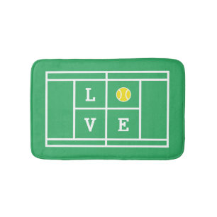 Cute LOVE tennis court badmat for badc