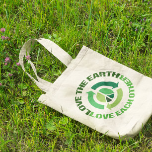 Cute Love the Earth Environmental Activist Tote Bag