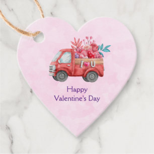 Cute Love Truck Carft Valentijn Goodies Bedankjes Labels