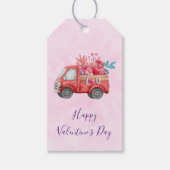 Cute Love Truck Carft Valentijn Goodies Cadeaulabel (Voorkant)