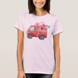 Cute Love Truck Carft Valentijn Goodies T-shirt