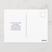 Cute Love Truck met Heart Cargo Bedankt Briefkaart (Achterkant)