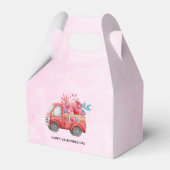 Cute Love Truck met Heart Cargo Waterverf Bedankdoosjes (Voorkant Zijde)