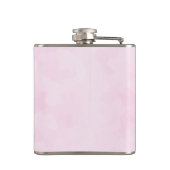 Cute Love Truck met Heart Cargo Waterverf Heupfles (Achterkant)