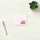 Cute Love Truck met Heart Cargo Waterverf Post-it® Notes (Kantoor)