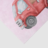 Cute Love Truck met Heart Cargo Waterverf Tissuepapier (Detail)