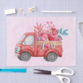 Cute Love Truck met Heart Cargo Waterverf Tissuepapier (Craft)