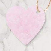 Cute Love truck op een roze achtergrond Bedankjes Labels (Achterkant)