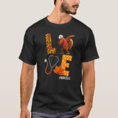 Cute Love Turkey Neurse Dabbing Stethoscoop Thanks T-shirt (Voorkant)