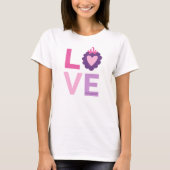 Cute Love Typography T-shirt (Voorkant)