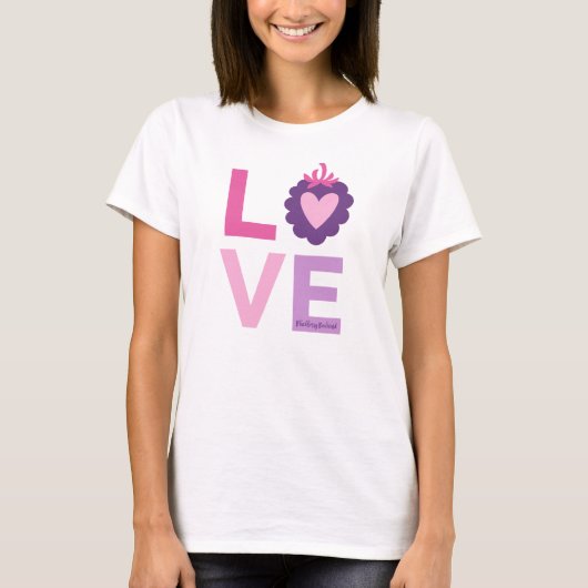 Cute Love Typography T-shirt (Voorkant)