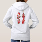 Cute "Love U" Gnome Lettering | VALENTIJNSDAG Hoodie (Achterkant)