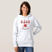 Cute "Love U" Gnome Lettering | VALENTIJNSDAG Hoodie (Voorkant volledig)