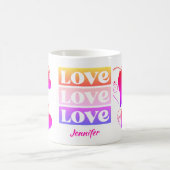 Cute Love Valentijnsdag Personalized Mug Koffiemok (Center)