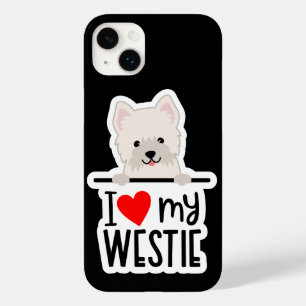 Cute Love Westie Hoesje-Mate iPhone Case