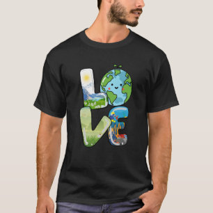 Cute Love World Earth Day Alleday 2023 Planet Ann T-shirt