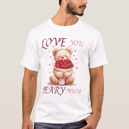 Cute "Love You Beary Much" Teddy T-shirt