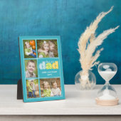 Cute Love You Dad Collage Photo Vaderdag Fotoplaat (Zijkant)