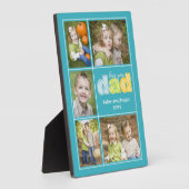 Cute Love You Dad Collage Photo Vaderdag Fotoplaat (Zijkant)