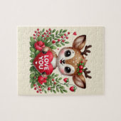 Cute love you herten legpuzzel (Horizontaal)
