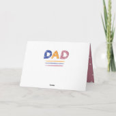 Cute Love you Pap Pink Typography Photo Holiday Ca Kaart (Achterkant)