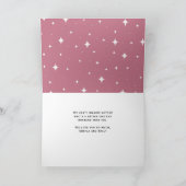 Cute Love you Pap Pink Typography Photo Holiday Ca Kaart (Binnen)