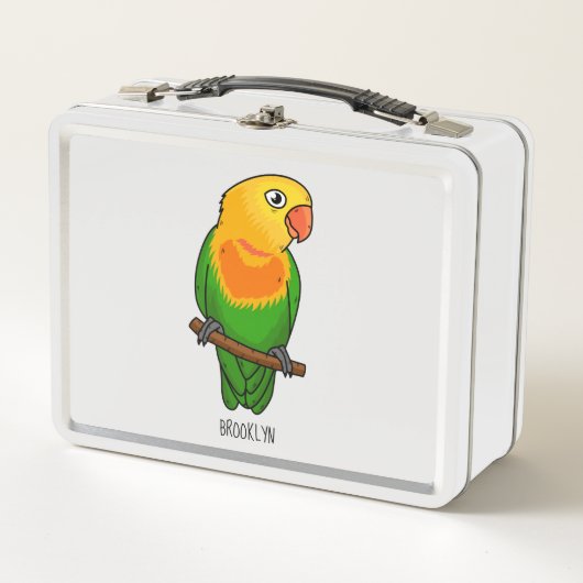 Cute lovebird cartoon parrot (Voorkant)