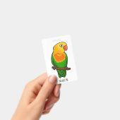 Cute lovebird cartoon parrot badge (Handheld)