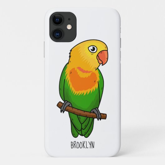 Cute lovebird cartoon parrot Case-Mate iPhone case (Achterkant)