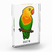 Cute lovebird cartoon parrot fotoblokken (Links)